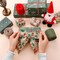 5 Colors Wreaths Burlap Ribbon- Total 27.3yards Christmas Xmas Wired Edge Ribbon for Gift Wrapping Bows Rustic Crafts Supplies Weddings Holiday Decorations - 2.4in Wide